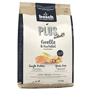 Bosch HPC PLUS Truite et pomme de terre Croquettes pour chiens adultes de toutes races Monoprotéines Sans céréales 1 x 2,5 kg - Publicité