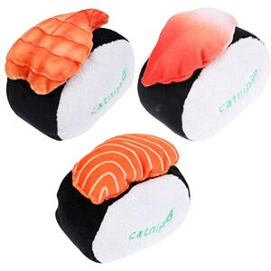 UKCOCO DIY 3 Pièces Jouet Sushi Chat Jouet à Mâcher pour Chiot Jouets pour Chats Jouets pour Chat à l'herbe à Chat Anniversaire De Chat Taquin Chat Qui Joue Morsure De Peluche Vocaliser - Publicité