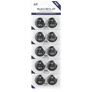 EBL 10PCS Piles RFA-67 (6V)- Compatible avec Collier de Dressage, Anti-Aboiement, Anti-Fugue pour Chien, Animal Compagnie (PIF-300, PIF-275-19, PUL-275, PIG00-13661, PBC-102, PBC-300,PUSB-300, etc.) - Publicité