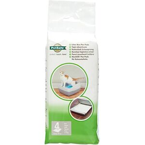 PetSafe Tapis absorbants d’urine pour le Bac à Litière Deluxe Couche Supplémentaire de Protection Facile à utiliser et à jeter 1 chat/1 tapis/1 mois 4 unités - Publicité