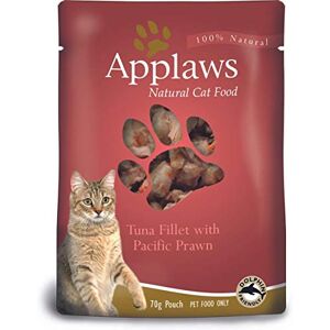 Applaws Paquet de 12 Cat Pouch Tuna & Prawn 70 g 1 Unité - Publicité