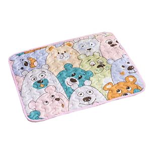 Nunubee Caisse pour Chien Matelas lit pour Chien Caisse Lavable en Coton d'été, Tapis pour Caisse pour Chien Vague Douce,S - Publicité