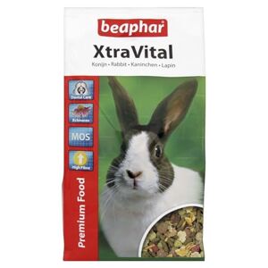 Beaphar – XTRAVITAL – Alimentation pour lapin appétente & équilibrée – Contient des graines/nutriments végétaux/proteines animales – Riche en vitamines & fibres – Répond aux besoins des lapins – 1kg - Publicité