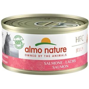 almo nature HFC Jelly Saumon Nourriture humide pour chat adulte: 24 boîtes de 70g - Publicité