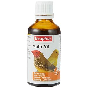 Beaphar – Multi-Vit, vitamines pour oiseau – Contient 11 vitamines – Assure une santé optimale – Stimule le chant – Accélère la mue – Rend le plumage sain et brillant – 50 ml - Publicité