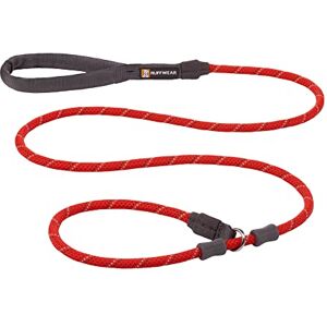 RUFFWEAR Just-a-Cinch Laisse pour Chien Réfléchissante avec Collier Intégré, Corde, 1,5 m de Long, Rouge Coquelicot - Publicité