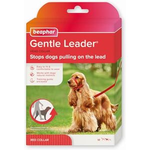 Beaphar Gentle Leader Licol pour Chien Taille M Rouge - Publicité