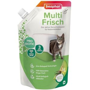 Beaphar – Absorbeur d'odeurs – Granulés concentrés pour litière pour chat – Neutralise les mauvaises odeurs – Laisse un agréable parfum (Vanille Melon) – 400 g = jusqu'à 3 mois d'utilisation - Publicité