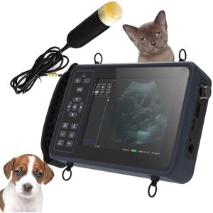 PoNPeD Machine À Ultrasons Vétérinaire De 6,5 Pouces, Scanner De Diagnostic De Grossesse HD Polychrome, Testeur De Grossesse Portable pour Animaux De Compagnie pour Fermes,Multifunctional - Publicité