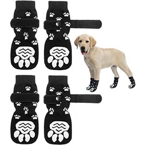 AIMEKE Chaussettes antidérapantes pour Chien Chien Chat Chaussettes Anti-Slip Traction Control, Dog Paw Protector Chaussettes antidérapantes avec Attache, Une Protection Douce pour - Publicité