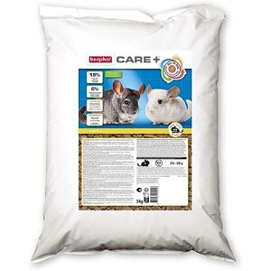 Beaphar – CARE+ – Alimentation Super Premium extrudée pour chinchilla – 20% de fibres – Faible valeur énergétique & matières grasses – Haute digestibilité – Usure naturelle de dents – 5 kg - Publicité