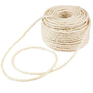 UKCOCO 1 Pc Ficelle Vintage Corde à Gratter pour Chat Bricolage Décor De Corde Bricolage Corde Décorative Jouet pour Chat en Corde De Griffoir Noël Ligne De Cadeaux Sisal - Publicité