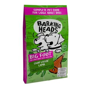 Barking Heads Nourriture sèche pour chiens de grande taille Chop Lickin' Lamb 12 kg 100 % naturelle Agneau nourri à l'herbe sans arômes artificiels L'emballage peut varier - Publicité