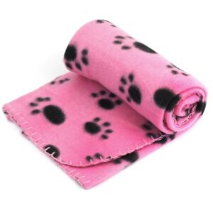 Pinzhi Couverture douce pour chiot ou chaton , motif empreintes de pattes - Publicité