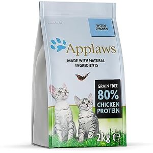 Applaws Nourriture sèche complète naturelle et sans céréales pour chatons avec poulet, sac de 2 kg (lot de 1) couleur 3. L'emballage peut varier. Publicité