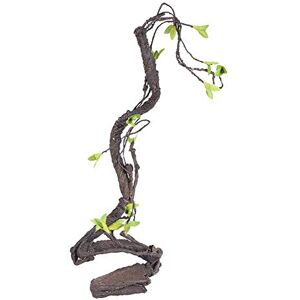 Akozon Vignes Artificielle Flexible Bend-a-Branch, Artificial Reptiles Vine Climber Jungle Forest Bend Liane Grimpeur Ornement pour Escalade de Lézards Caméléons Décor De Cage (S) Branch Terrarium Decor - Publicité