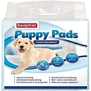 Beaphar – Puppy Pads, tapis propreté pour chiot et chien – Tapis éducateur permettant d’enseigner la propreté aux animaux – Ultra-absorbant – Hygiène optimale – Pratique à utiliser – 7 tapis - Publicité