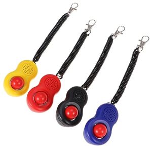 FRCOLOR 4 Pièces Outil pour Animaux de Compagnie Colliers Anti-aboiement Éducation Canine cliqueur de Chat entraînement au clicker pour Chiot clicker de Dressage pour Chien avec Sangle - Publicité