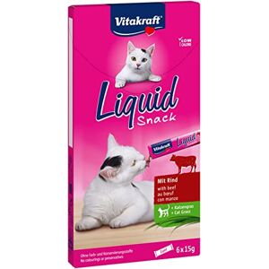 Vitakraft Liquid Snack Friandises Boeuf et Herbes du Chat, 6 x 15g - Publicité