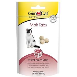 GimCat Malt Tabs Snack fonctionnel pour chats avec une influence positive sur la santé intestinale 1 sachet (1 à 40 g) - Publicité