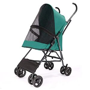 FAXIOAWA Poussette double pour chien Poussette de voyage pour animaux de compagnie Chariot pour chats Chariots pour chiens Poussette durable antichoc Poussette Roadster pour animaux de compagnie Chiot Senior - Publicité