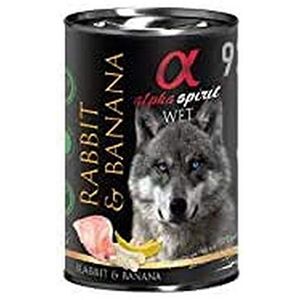 Alpha Spirit Wet Dog Conejo Con Platano 400g (6uds) - Publicité