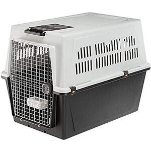 Ferplast Transport pour Chiens de Grande Taille Atlas 70 Professionnal, Box pour Le Transport de Grands Chiens avec Mangeoire et Accessoires Inclus,68,5 X 101 X H 75,5 Gris - Publicité