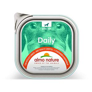 almo nature Daily Nourriture pour Chien, 300 g, Veau et Carottes, Lot de 9 - Publicité