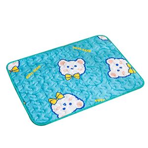 Nunubee Caisse pour Chien Matelas lit pour Chien Caisse Lavable en Coton d'été, Tapis pour Caisse pour Chien Vague Douce,S - Publicité