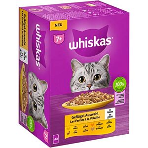 Whiskas sachets fraicheur la carte mixte en gelee 4 varietes pour chat  adulte 1