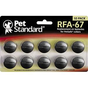 PET STANDARD Piles Compatible PetSafe RFA-67 (Lot de 10) - Publicité
