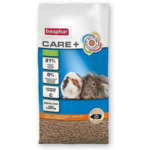 Beaphar – CARE+ – Alimentation Super Premium extrudée pour cochon d'Inde – Contient de la vitamine C et 22% de fibres – Sans sucres ajoutés – Haute digestibilité – Usure naturelle des dents – 10 kg - Publicité