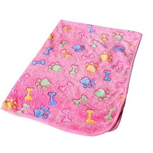 Fliyeong Petite Couverture Chaude pour Chien ou Chat Motif Empreintes de Pattes 20 x 20 cm Durable et Pratique - Publicité