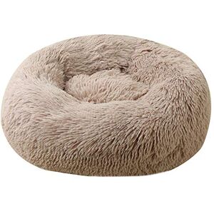 FANSU Panier Rond Chien Coussin Chat Panier Donut, pour Chats et aux Petits Chiens de Taille Moyenne Animal Domestique Nest Deep Sleep Pet Matelas Lavable en Peluche (Kaki,40CM) - Publicité