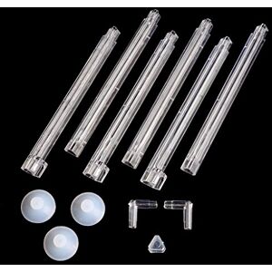 BEBIKR Tube diffuseur en plastique pour aquarium Rideau d'air Barres transparentes pour poissons Accessoires pour aquarium Facile à installer Chauffage d'aquarium Thermomètres Gravier Sable - - Publicité