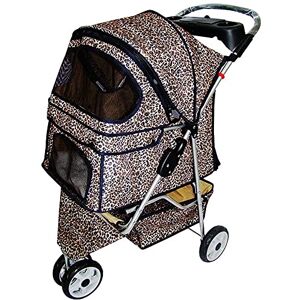 RsFiL Poussettes pour animaux de compagnie pour chiens de taille moyenne Poussette de voyage pour animaux de compagnie pliable unique chat chien poussette chariot chiot chien transporteur facile à plie - Publicité