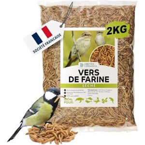 Detox Organica vers de Farine séchés, 2kg Correspond à 13000ml, Friandises pour Oiseaux, Poissons, Tortues, Hérissons, Rongeurs et Reptiles - Publicité