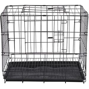 UKCOCO Cage Pliable en Fil Métallique Cage De Transport pour Cage à Oiseaux Pliable Cage pour Chiot Cage à Chiot Couverture De Caisse De Chien Couverture Niche Acier Petit Métal XXL Plier - Publicité