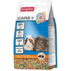 Beaphar – CARE+ – Alimentation Super Premium extrudée pour cochon d'Inde – Contient de la vitamine C et 22% de fibres – Sans sucres ajoutés – Haute digestibilité – Usure naturelle des dents – 250 g - Publicité