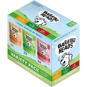 Barking Heads Fat Dog Slim Lot de 6 boîtes de nourriture humide pour chien au bœuf, à l'agneau et au poulet, sans arômes artificiels, sans céréales, avec vitamines et minéraux, 6 x 300 g - Publicité