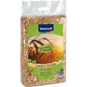 Vitakraft Country Home Paille Naturelle, Absorbante et Biodégradable Litière pour Rongeurs avec Action Thermorégulatrice 1kg - Publicité