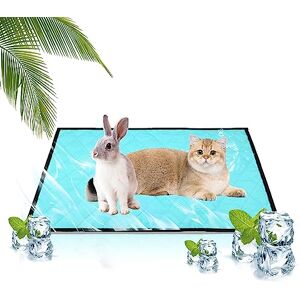 Jodsen Tapis rafraîchissant pour Chien et Chats,Tapis Refroidissement Animaux de Compagnie Tapis Réfrigérant Mat Tapis Fraicheur Lit Froid Non Toxique,Rester au Frais Cet Été Intérieur Extérieur,50x35cm - Publicité