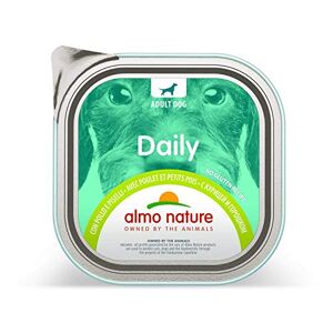 almo nature Daily Nourriture pour Chien, 300 g, Poulet et Peas, Lot de 9 - Publicité