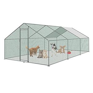 Chenil Extérieur Cage Enclos Parc Animaux Chien Extérieur Pour Chiens Acier  Galvanisé à Prix Carrefour