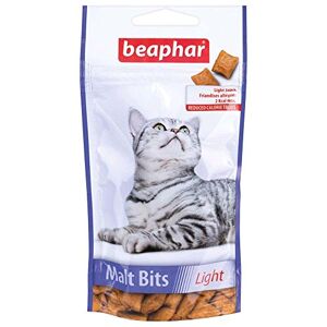Beaphar – Friandises Malt Bits Light, allégées au Malt pour chat – Idéal pour les chats en surpoids – 1 friandise contient moins de 2 Kcal – Empêche la formation de boules de poils – 35 g - Publicité