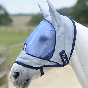 Kerbl Bucas Buzz-Off Deluxe with Ears Fly Mask XXX Small Blue - Publicité