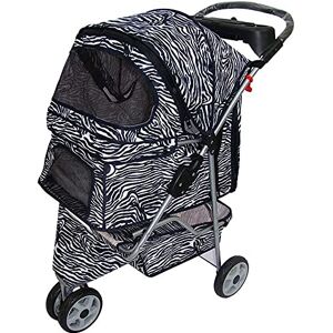 RsFiL Poussettes pour animaux de compagnie pour chiens de taille moyenne Poussette de voyage pour animaux de compagnie pliable unique chat chien poussette chariot chiot chien transporteur facile à plie - Publicité