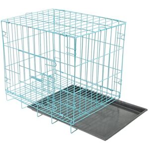 UKCOCO Cage pour Chien Rose Chien Caisse Cage Grillagée Intérieure Caisse pour Animaux De Compagnie Niches Et Cages pour Chiens De Taille Moyenne Chenil Plier Grande Cage à Chien Voyage - Publicité