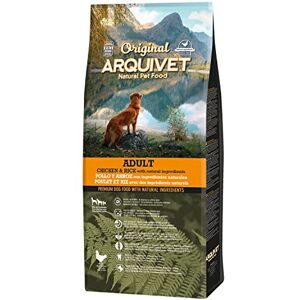 Arquivet Original Adult Croquettes pour chiens adultes poulet et riz 12 Kg nourriture sèche toutes les races ingrédients naturels - Publicité