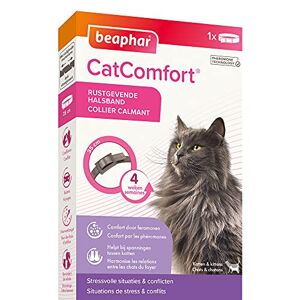 Beaphar – CATCOMFORT – Collier calmant aux phéromones pour Chat et Chaton – Réduit Le Stress et Les problèmes comportementaux sans dépendance ni Somnolence – 1 Collier de 35 cm - Publicité